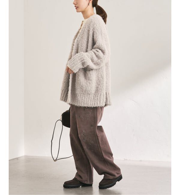 FRAMeWORK「≪WEB限定 / 追加≫CURLY ガウンニット」|カーディガン|