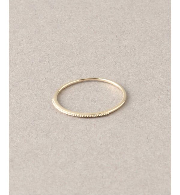 Lilas by Spick&Span「シンプルリングミル打ちK10」|リング|