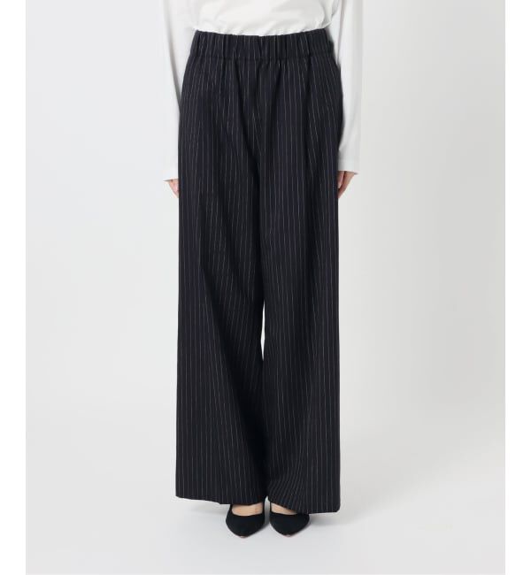 Spick and Span「《追加3》トロストレッチイージーパンツ」|スラックス|