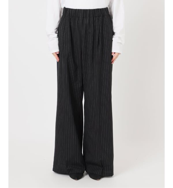 Spick and Span「《追加3》トロストレッチイージーパンツ」|スラックス|