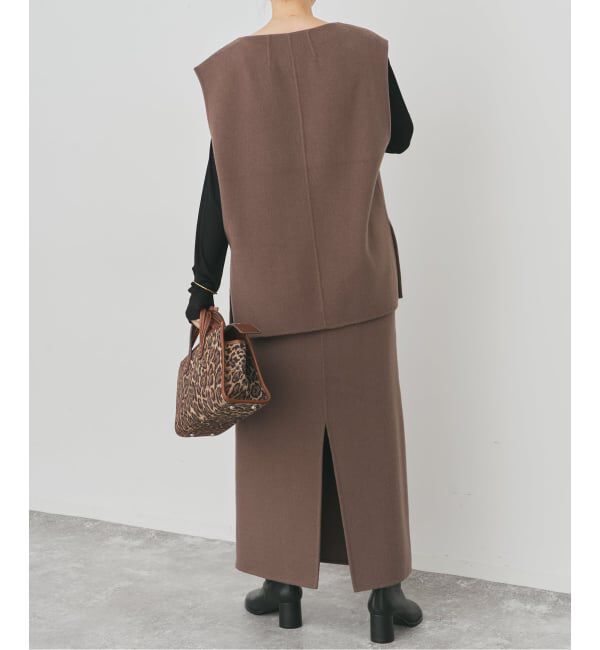 Spick and Span「ダブルフェイスストレートスカート」|スカート|