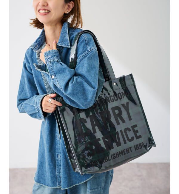 FRAMeWORK「YARMO THE UNIFORM&times;DUDE SIGNS&times;FRAMEWORK British Sch」|トートバッグ|ネイビー