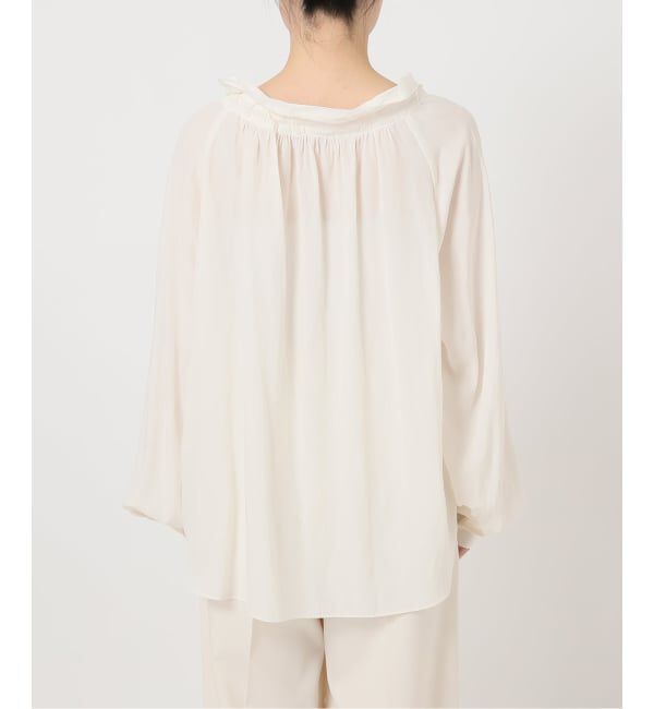 NOBLE「《26SS先行予約》スタンドフリルボウタイブラウス」|シャツ・ブラウス|