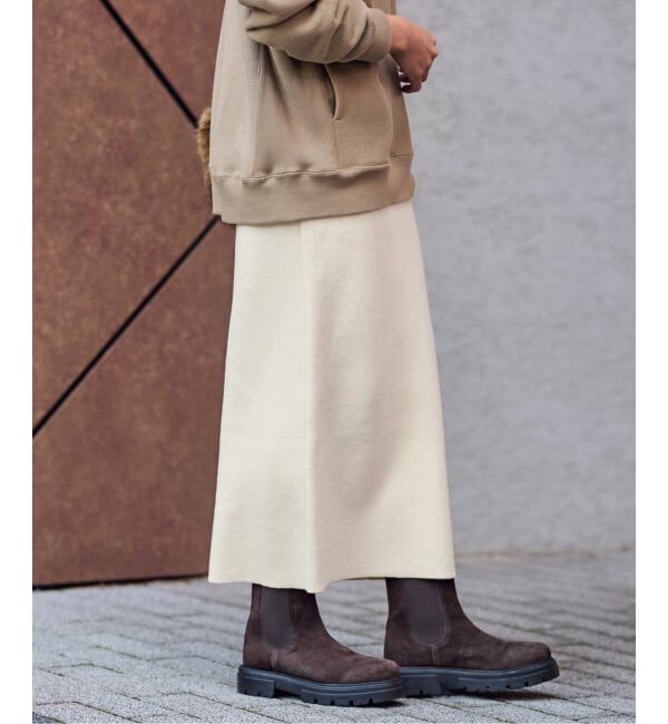 FRAMeWORK「≪追加≫ダブルジャガードストレートスカート」|スカート|