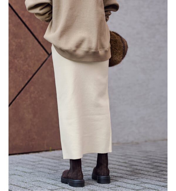 FRAMeWORK「≪追加≫ダブルジャガードストレートスカート」|スカート|