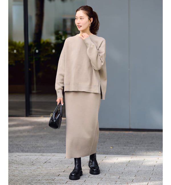 FRAMeWORK「≪追加≫ダブルジャガードストレートスカート」|スカート|