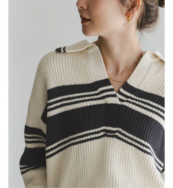 NOBLE「《予約・NOBLE別注》Venit/ヴェニット ランダムボーダーニット」|ニット・セーター|