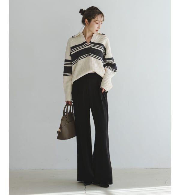 NOBLE「《予約・NOBLE別注》Venit/ヴェニット ランダムボーダーニット」|ニット・セーター|