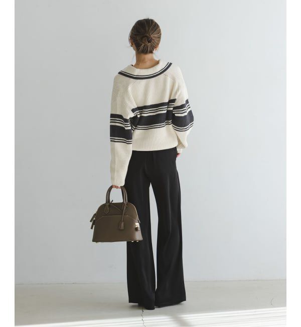 NOBLE「《予約・NOBLE別注》Venit/ヴェニット ランダムボーダーニット」|ニット・セーター|
