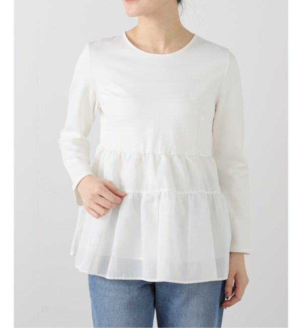  「【洗える】ティアードカットソープルオーバー」|Tシャツ・カットソー|