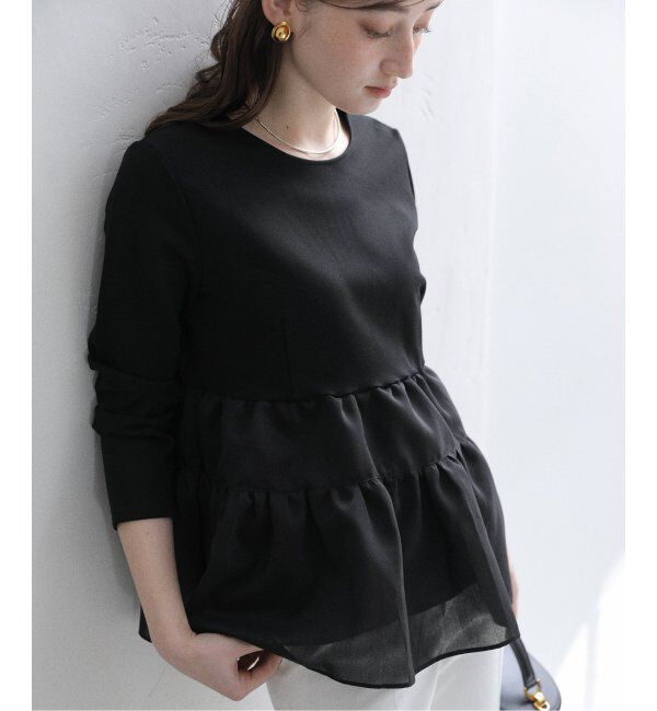  「【洗える】ティアードカットソープルオーバー」|Tシャツ・カットソー|