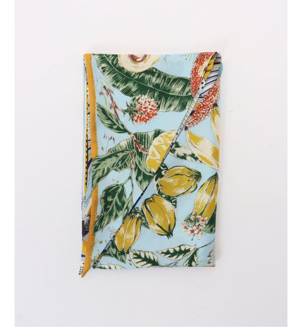  「【manipuri/マニプリ】ダイヤ型シルクスカーフ(バルーンジャーニー)」|バンダナ・スカーフ|