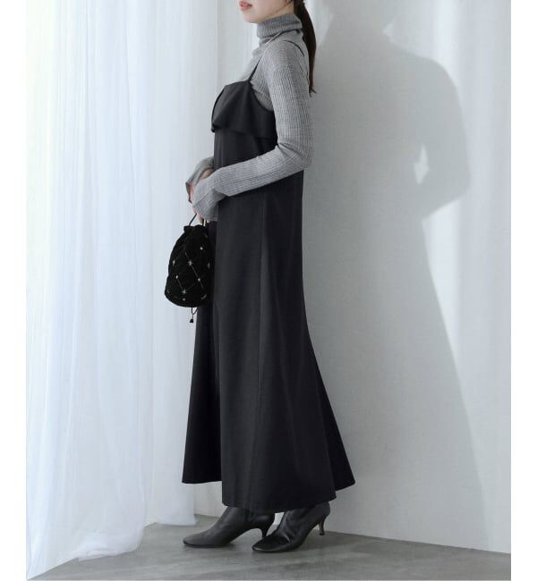  「【洗える】ラッフルキャミワンピース」|ワンピース|