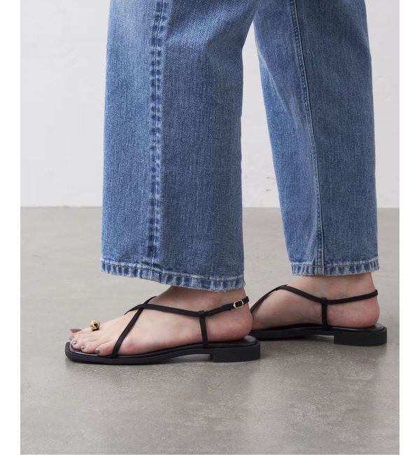  「《追加3》GRISEメタルリングクロストングサンダル」|サンダル|