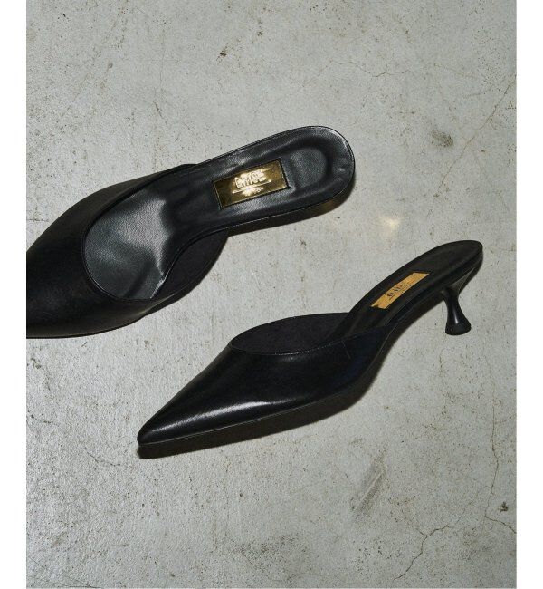 GRISE「《追加》GRISE4.5cmレザーポインテッドミュール」|パンプス|