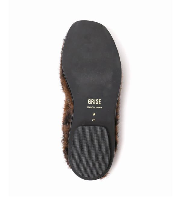 GRISE「《追加》GRISEファーギャザーバレリーナ」|バレエシューズ|