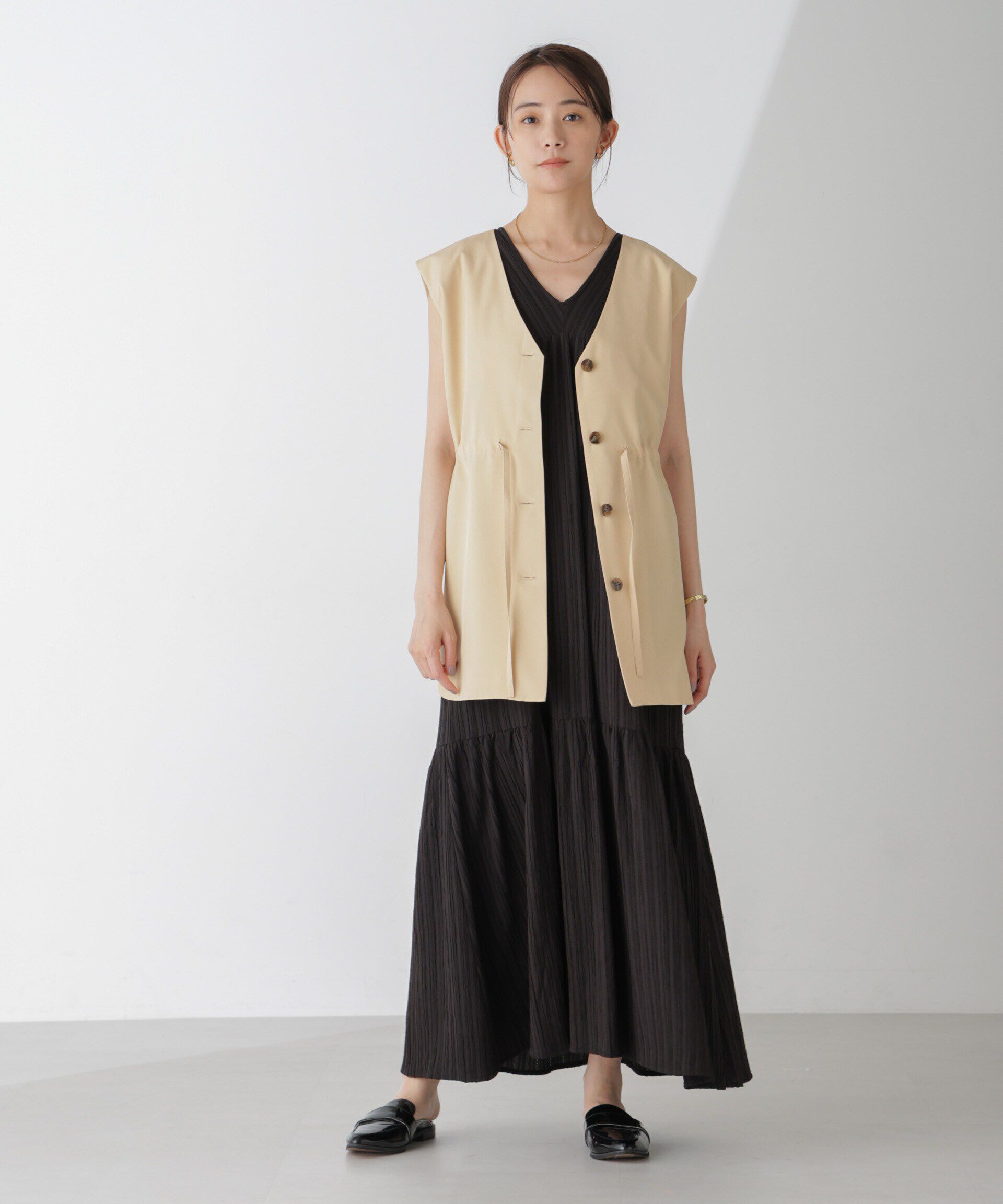 nano･universe「前後2Wayジレブラウス(セットアップ可)」|シャツ・ブラウス|