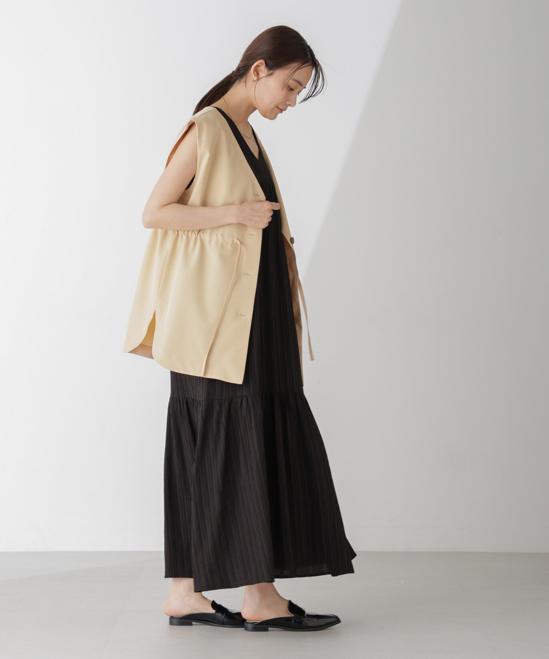 nano･universe「前後2Wayジレブラウス(セットアップ可)」|シャツ・ブラウス|