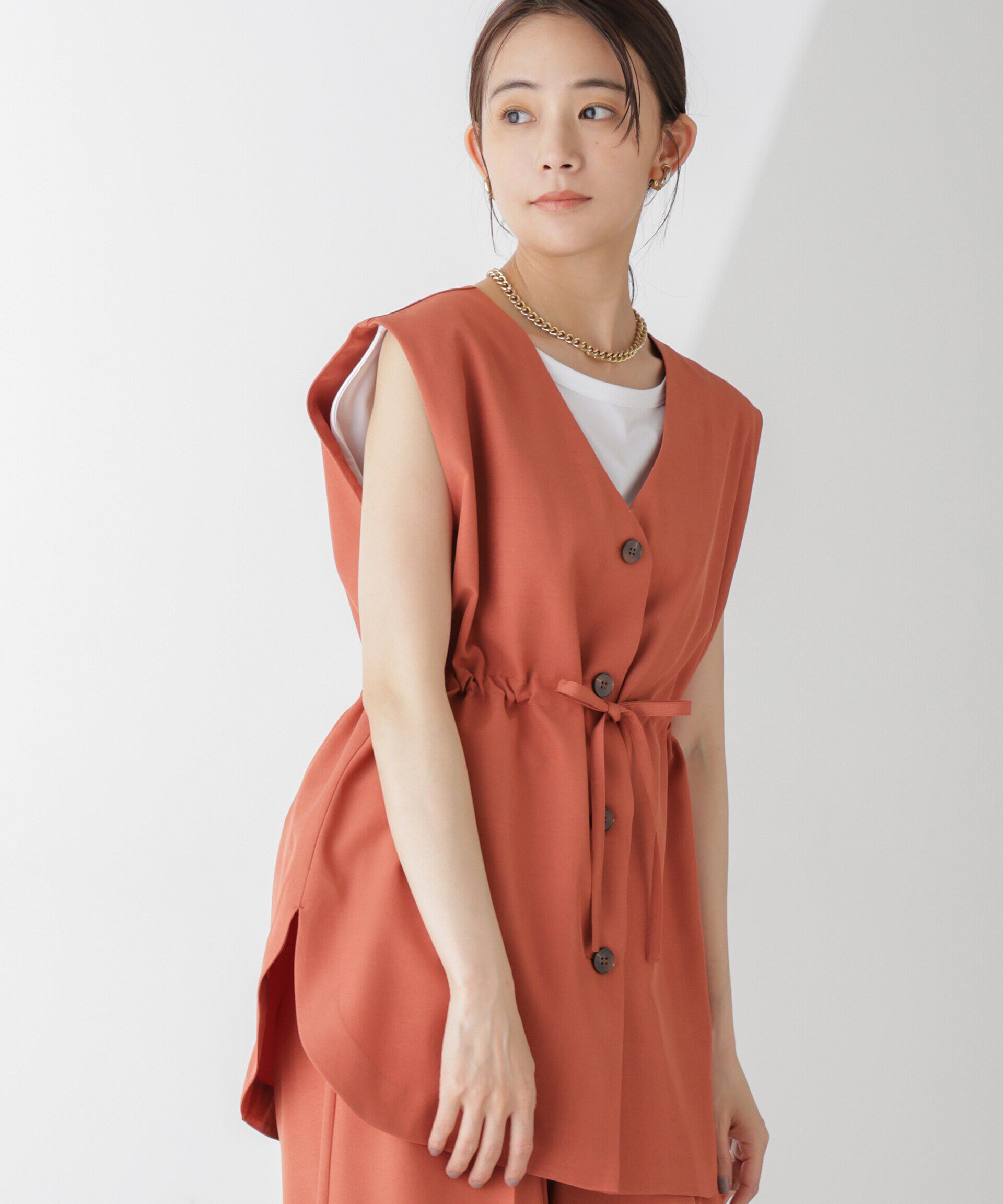 nano･universe「前後2Wayジレブラウス(セットアップ可)」|シャツ・ブラウス|レンガ6