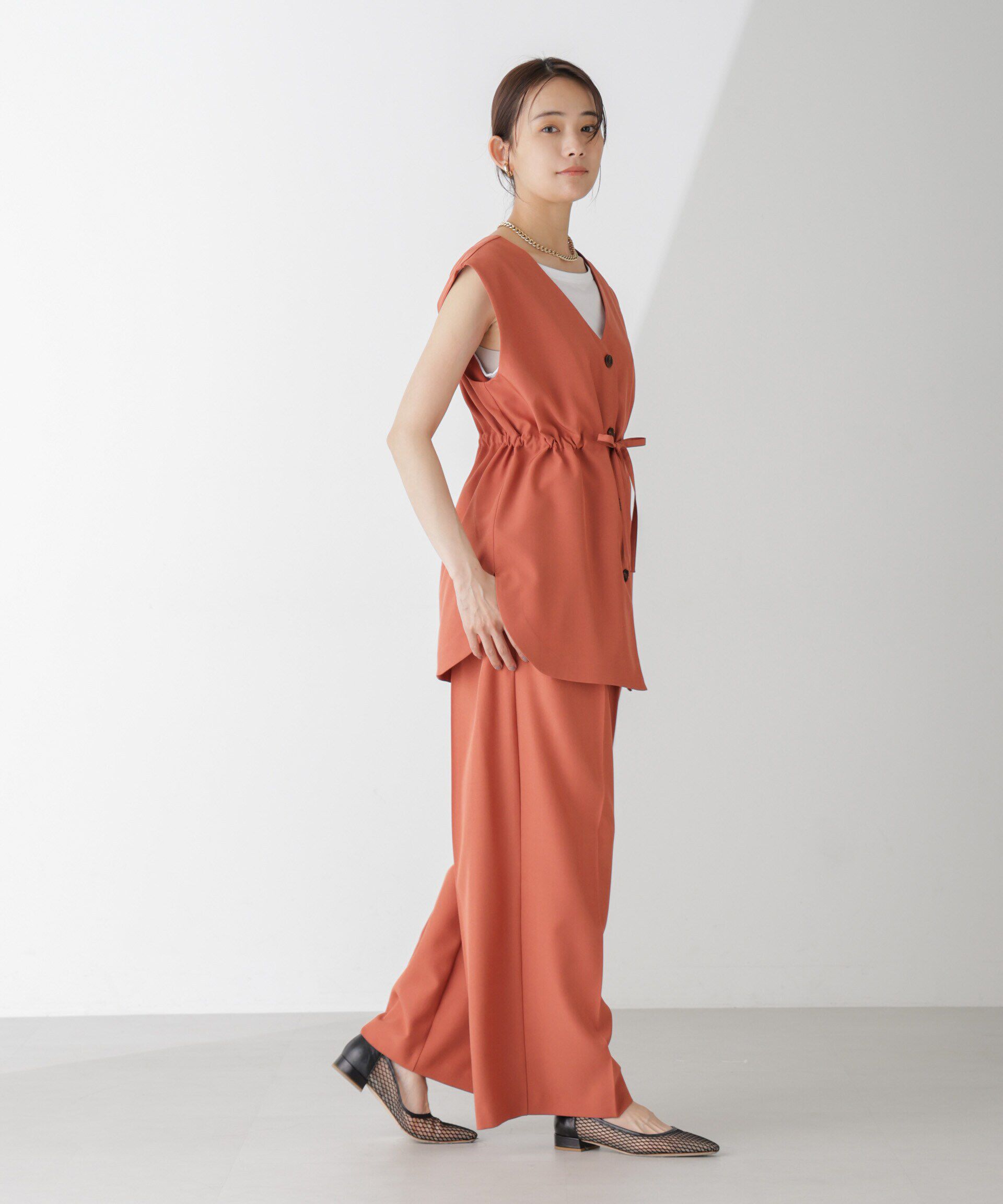 nano･universe「前後2Wayジレブラウス(セットアップ可)」|シャツ・ブラウス|