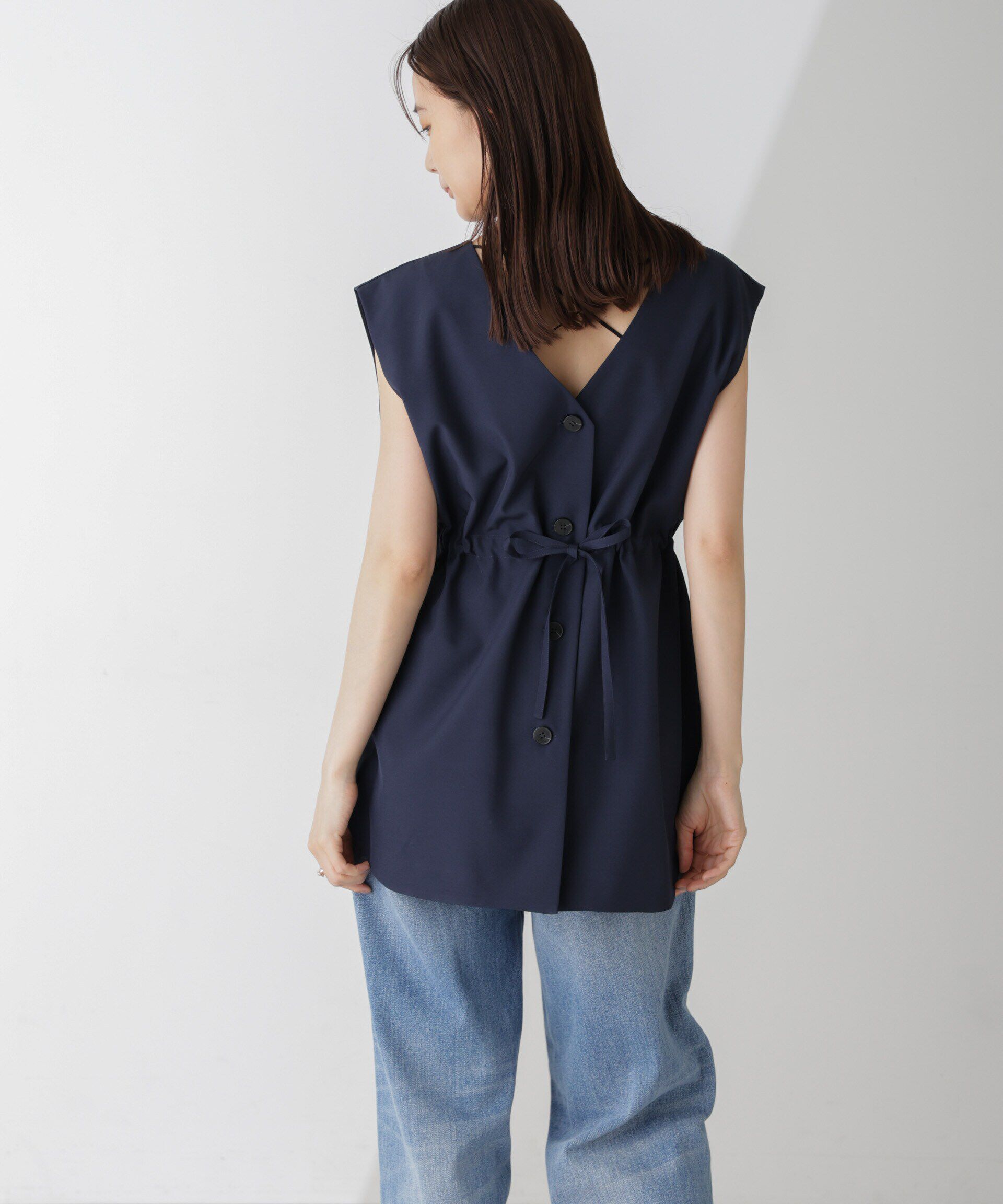 nano･universe「前後2Wayジレブラウス(セットアップ可)」|シャツ・ブラウス|