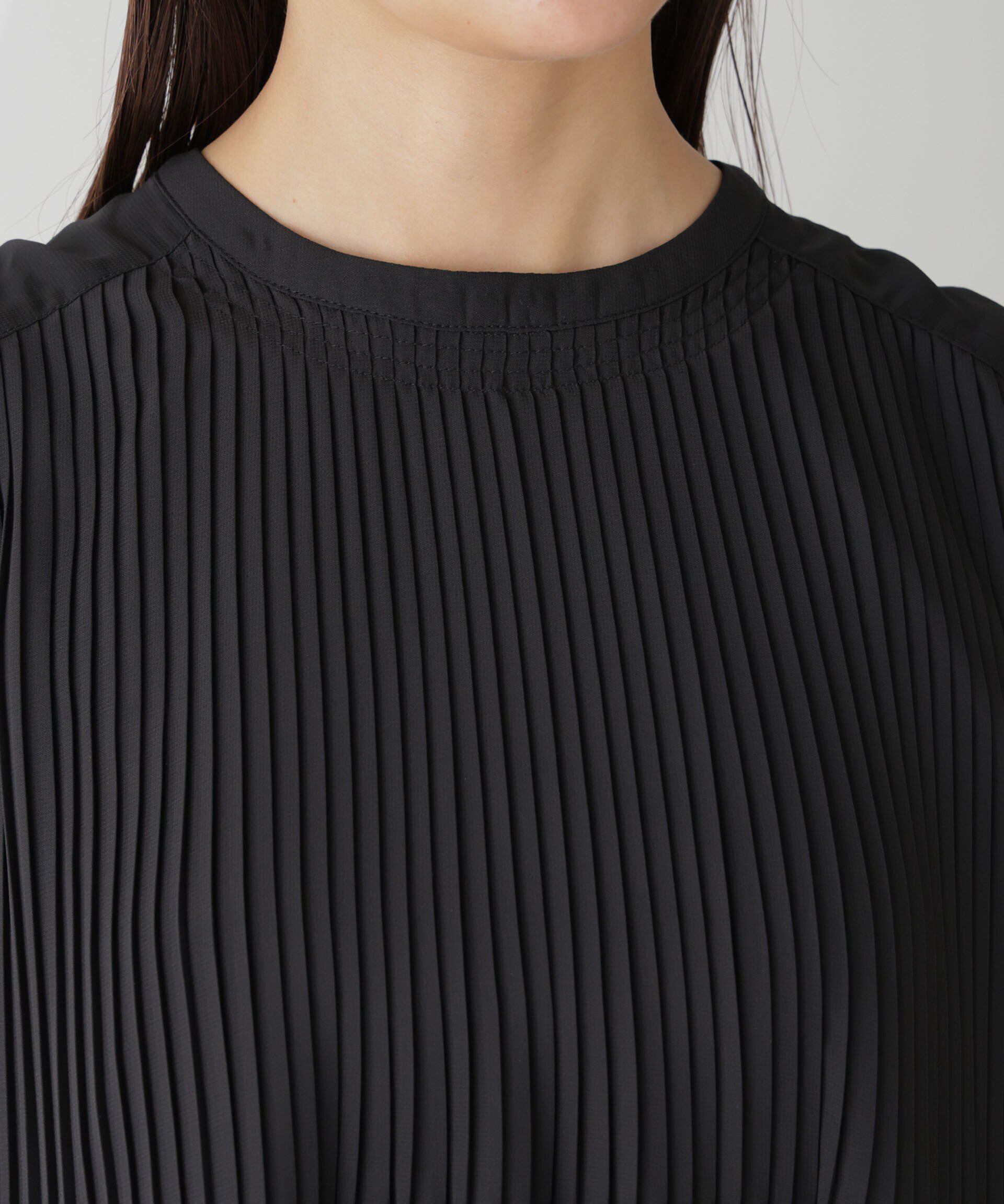 nano･universe「プリーツノースリーブブラウス」|シャツ・ブラウス|