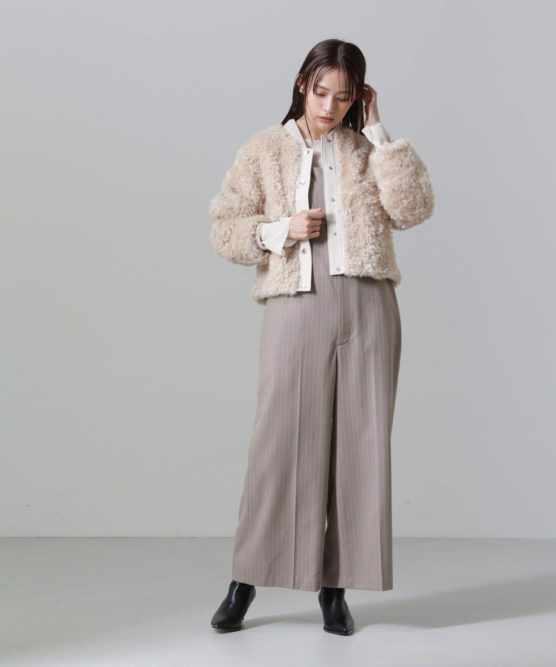 nano･universe「カーリーファーショートブルゾン」|ブルゾン・スタジャン|