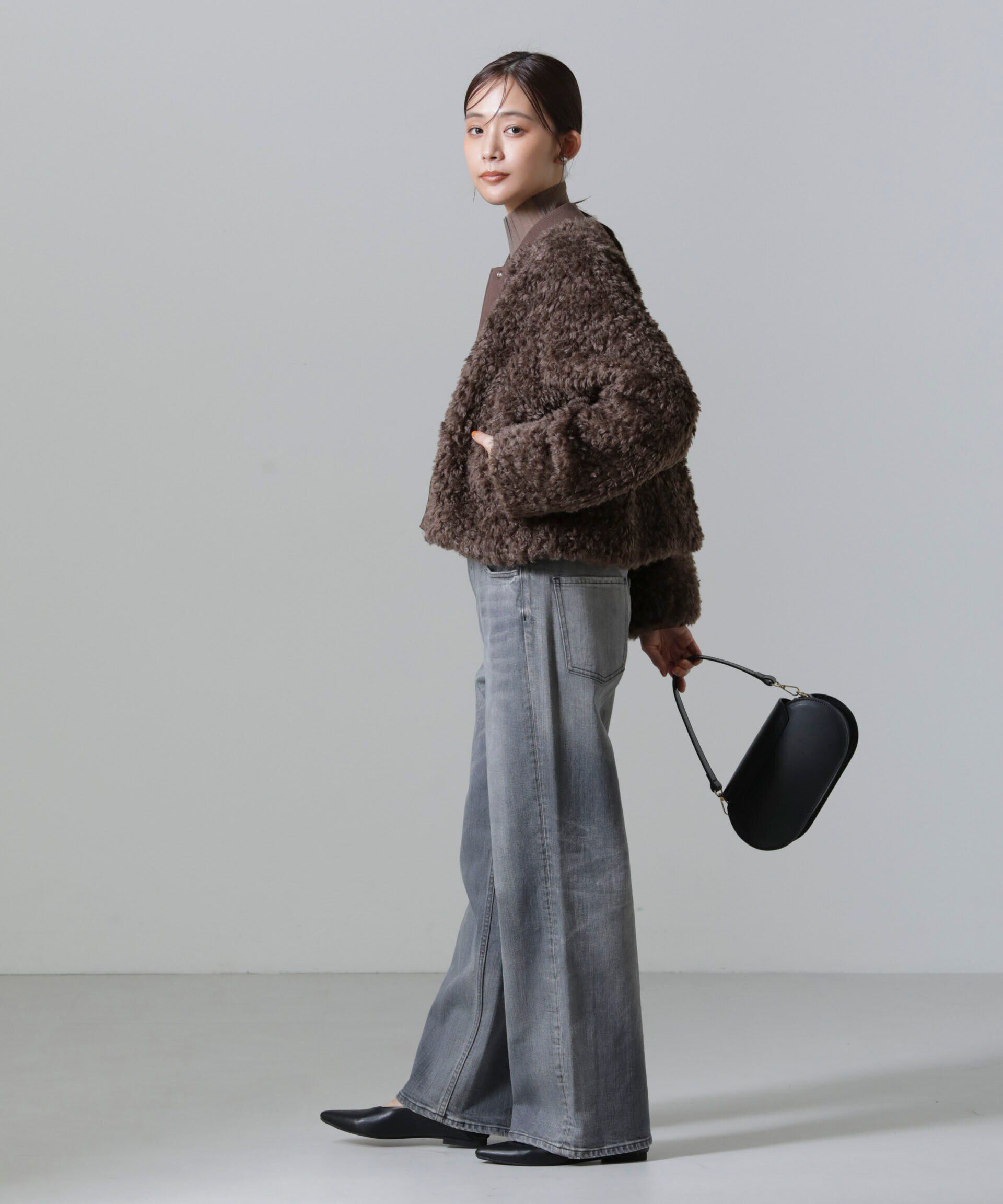 nano･universe「カーリーファーショートブルゾン」|ブルゾン・スタジャン|