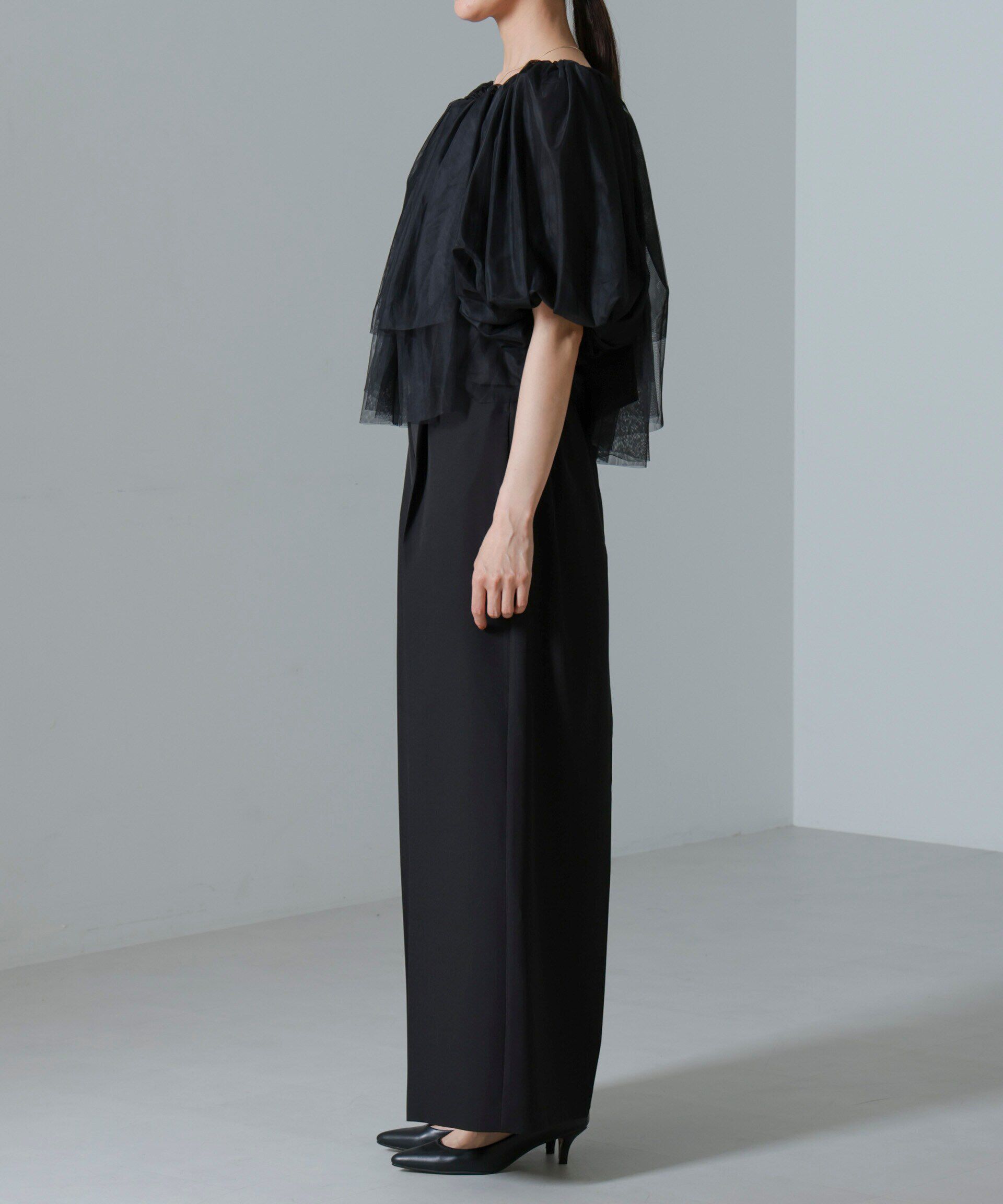 nano･universe「troisiemechaco/TULLE DOUBLECLOTH セットアップパンツ」|スーツ|