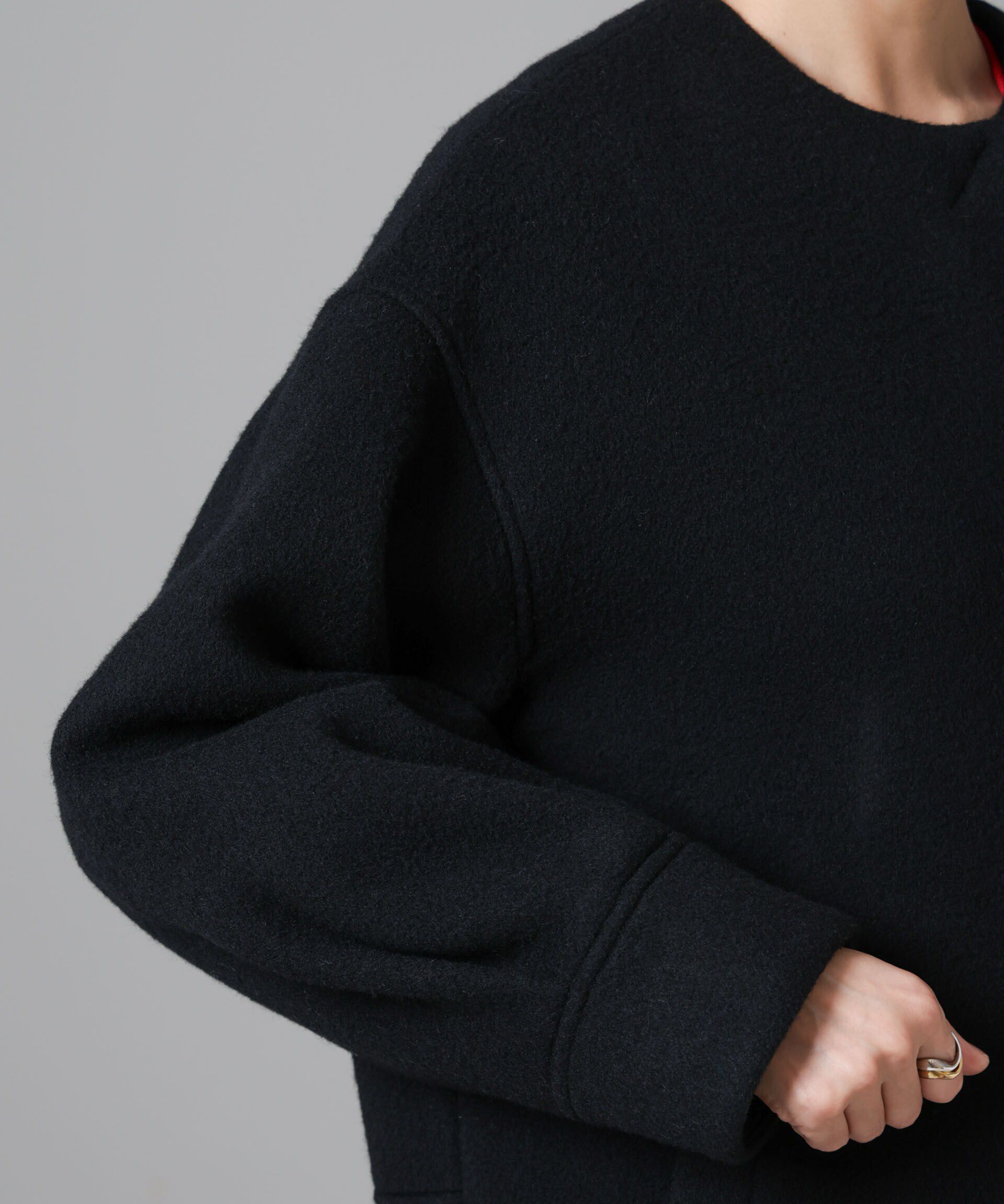 nano･universe「PECOLAMBウールカシミヤノーカラーミドル丈コート」|その他|