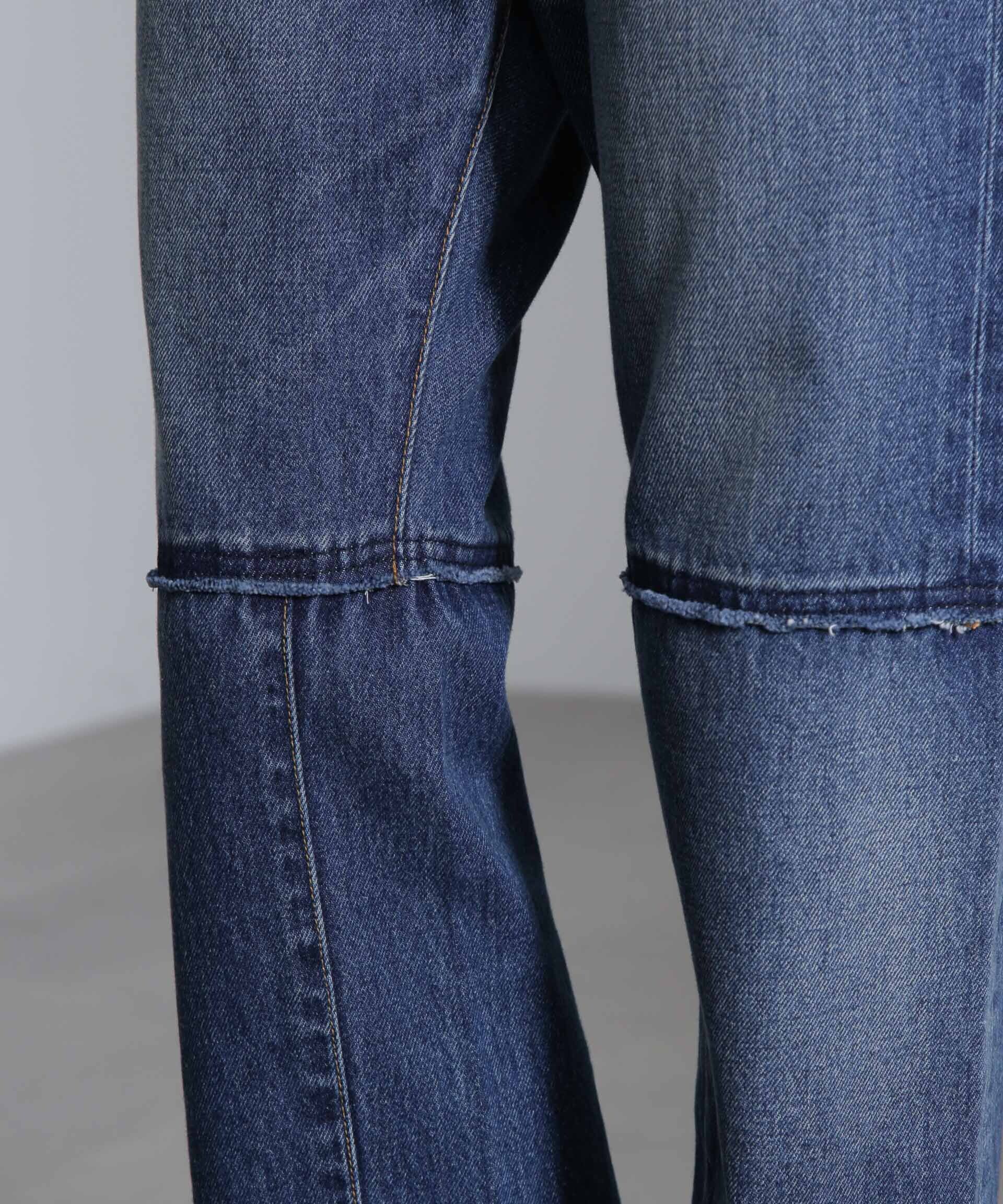 nano･universe「リメイク風ワイドストレートパンツ」|チノ|