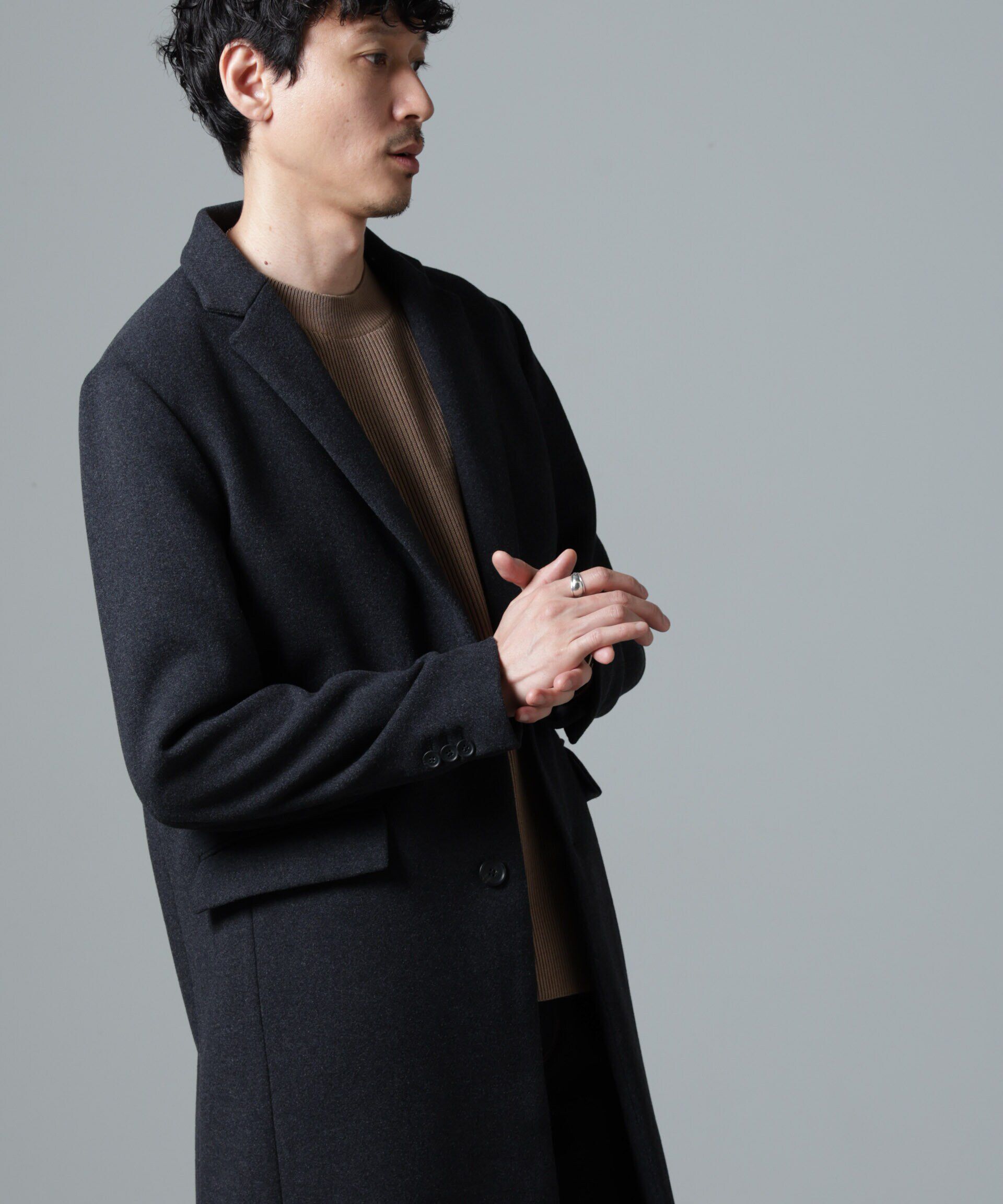 nano･universe「ウールブレンドメルトンチェスターコート」|その他|