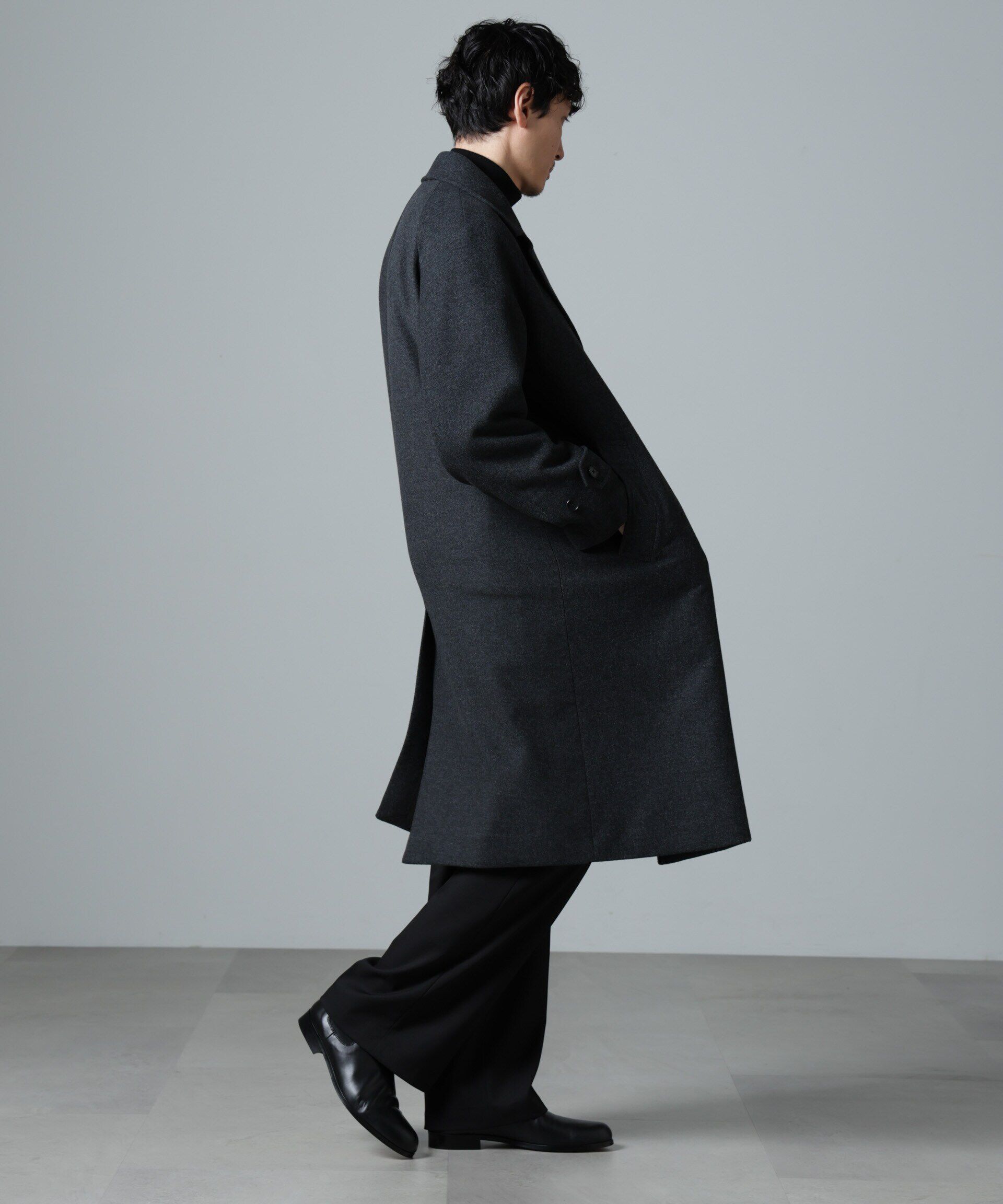 nano･universe「ウールカシミヤ二重織りメルトンダブルブレスコート」|その他|