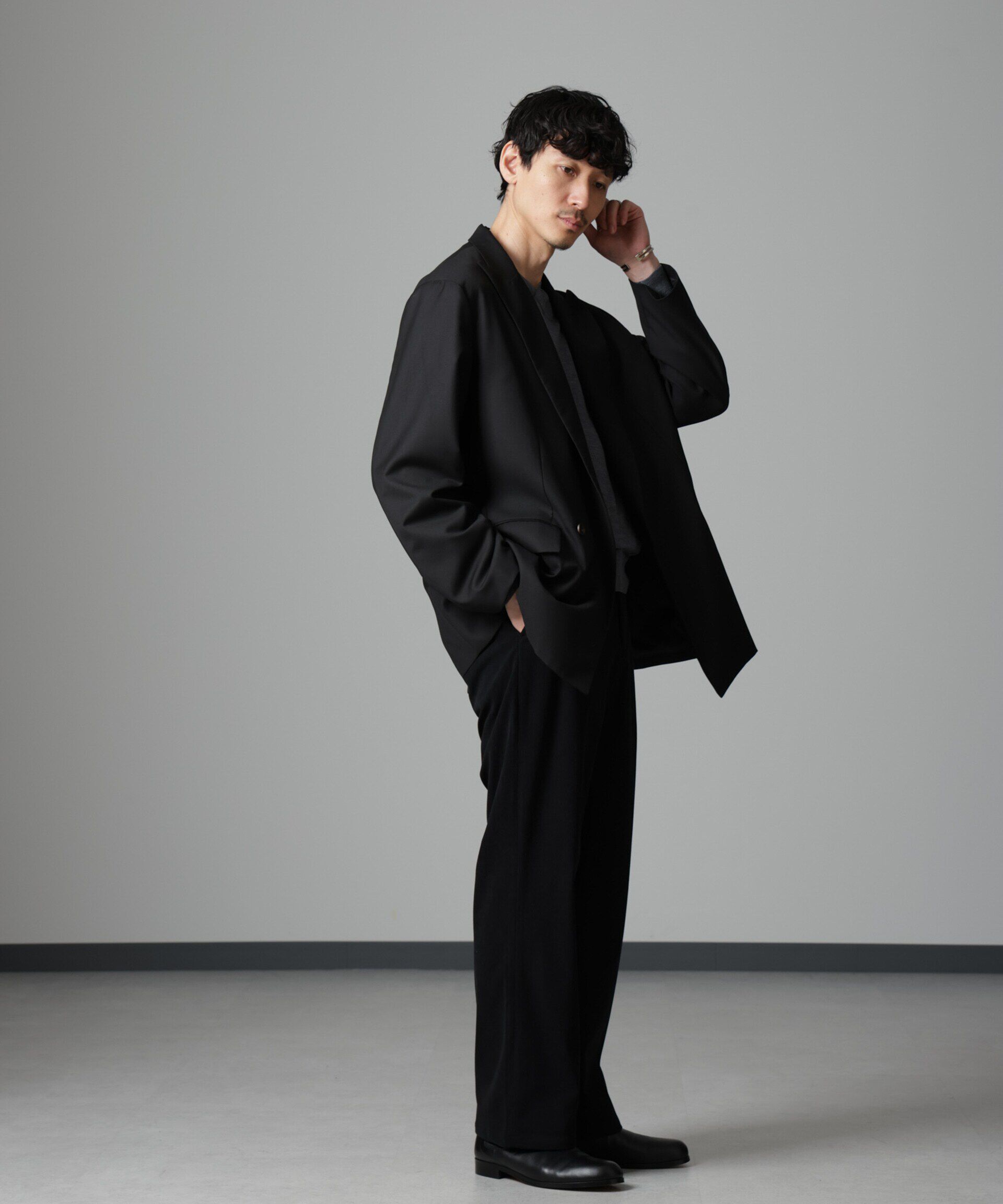 nano･universe「ヴィンテージライク ピークドラペルダブルジャケット」|テーラードジャケット|