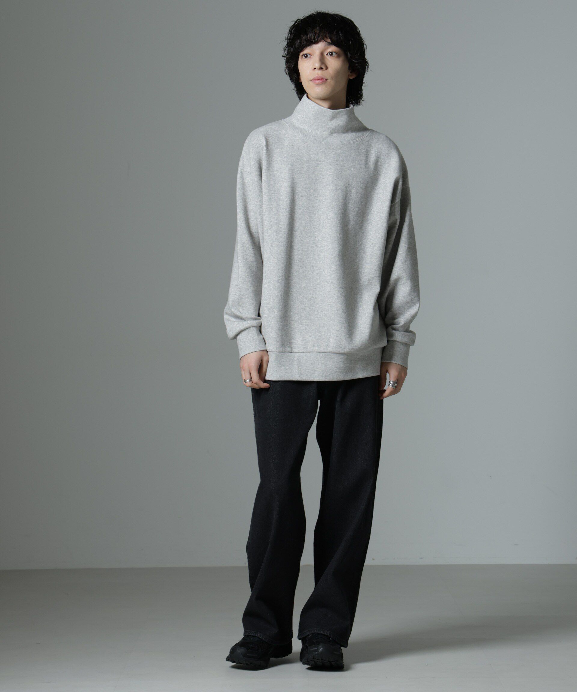 nano･universe「ジャガードポンチタートルプルオーバー」|Tシャツ・カットソー|