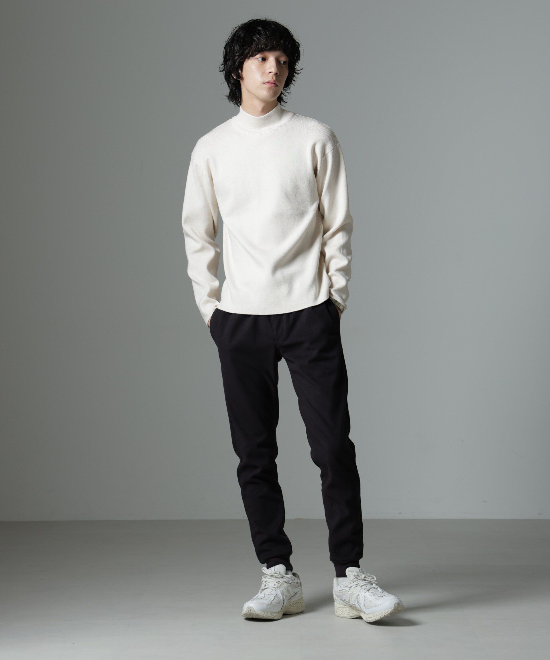 nano･universe「「MC」coveross(R)TECH WARM 裏起毛ツイル ジョガーパンツ」|チノ|