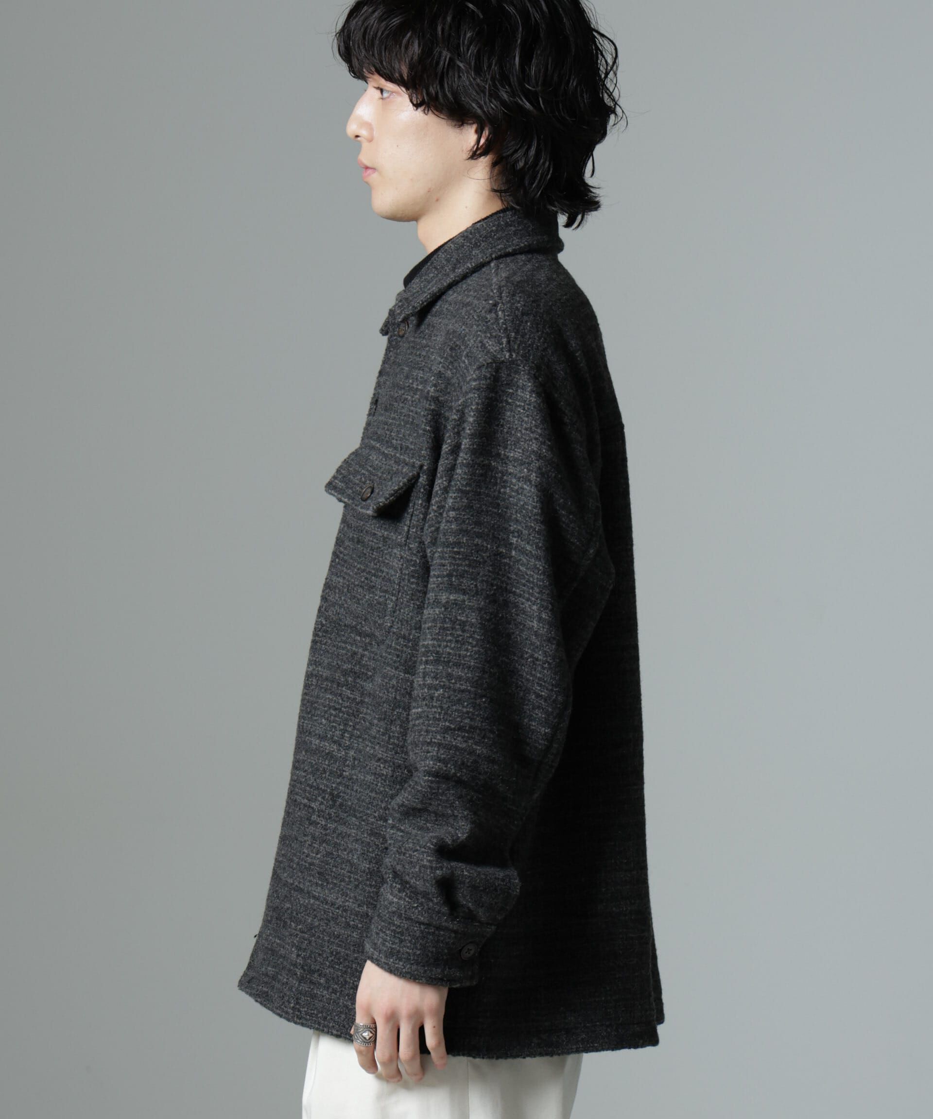 nano･universe「スライバーライクシャギーシャツブルゾン」|ブルゾン・スタジャン|