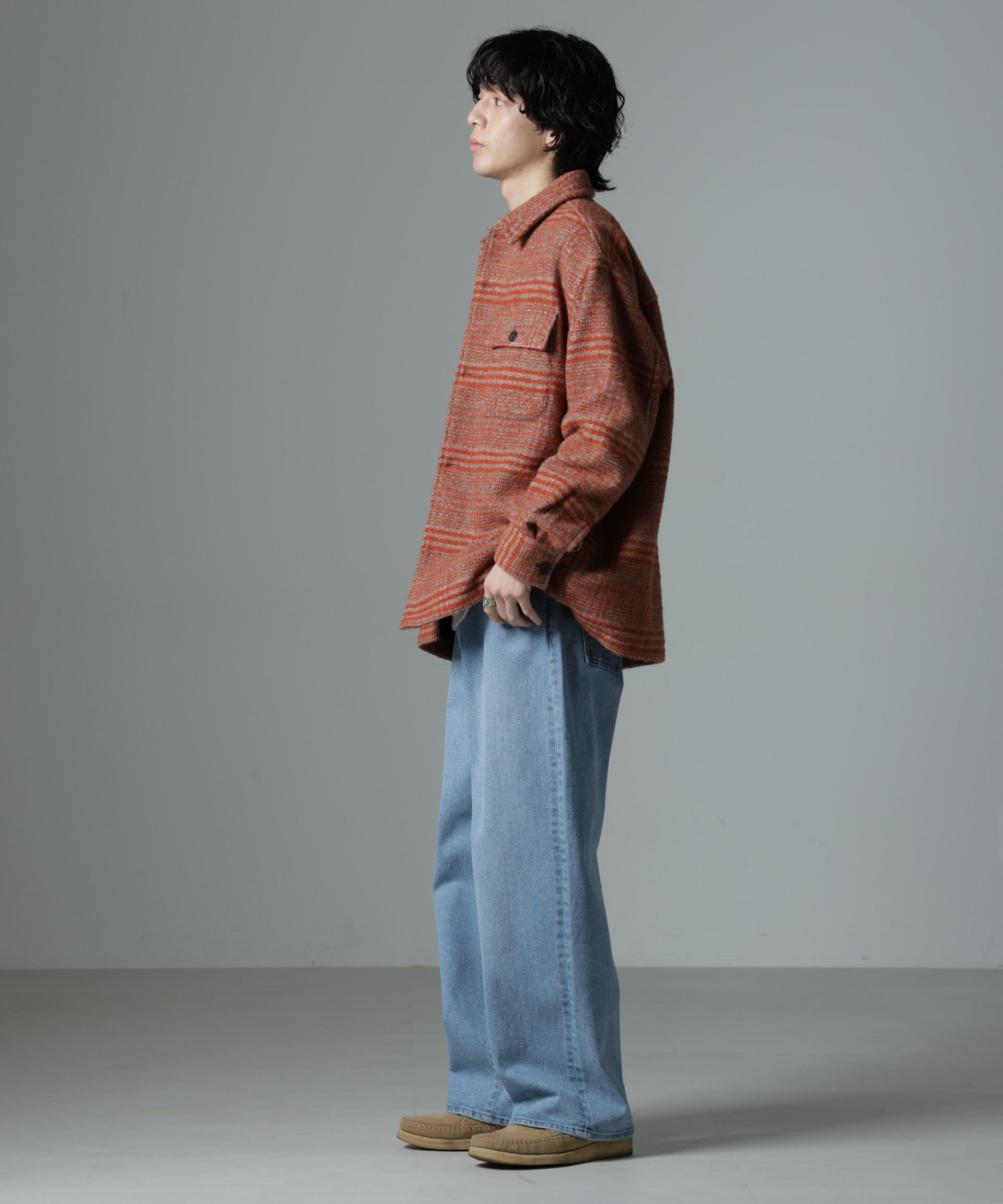 nano･universe「スライバーライクシャギーシャツブルゾン」|ブルゾン・スタジャン|