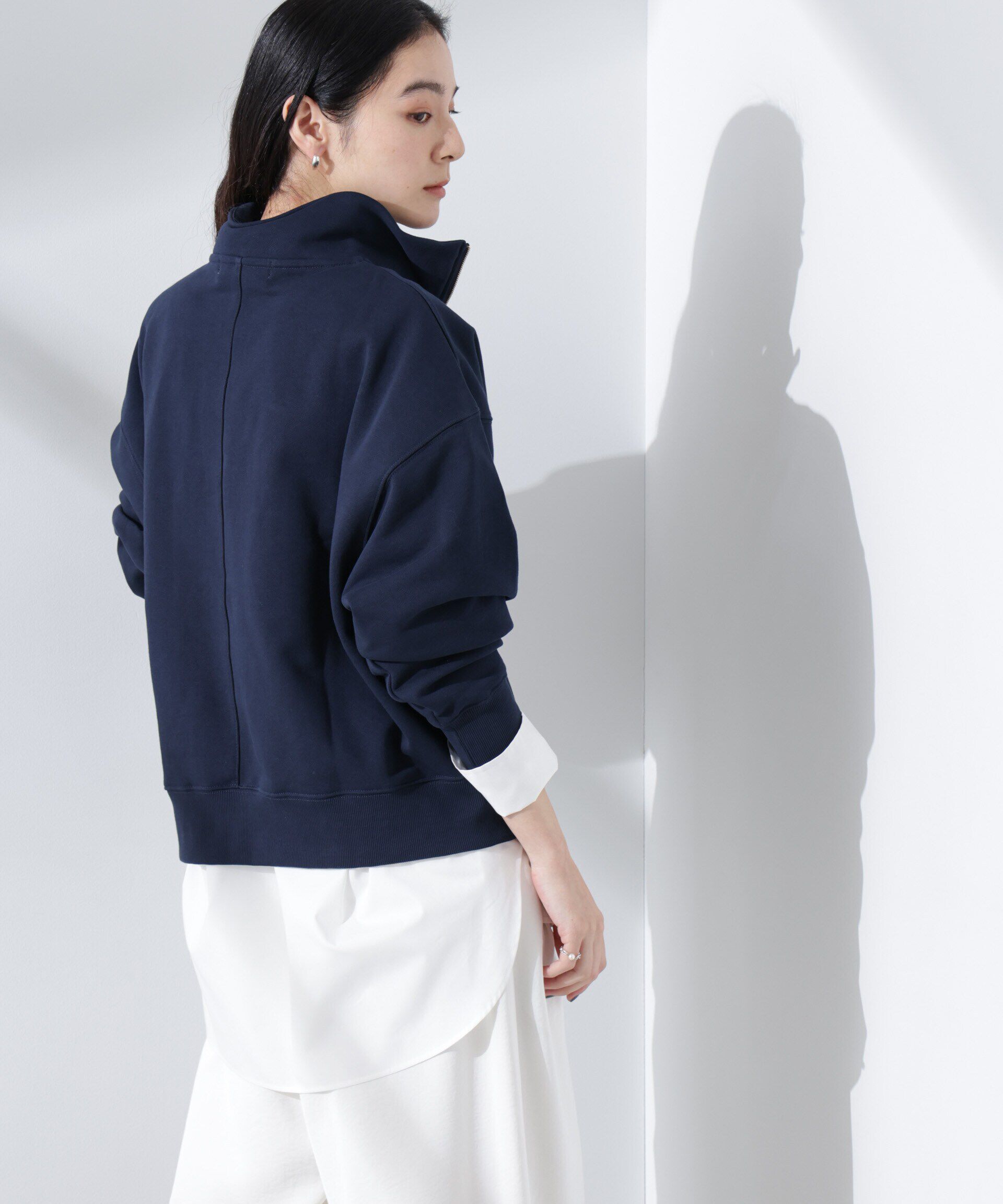 nano･universe「ハーフジップスウェットトップス」|Tシャツ・カットソー|