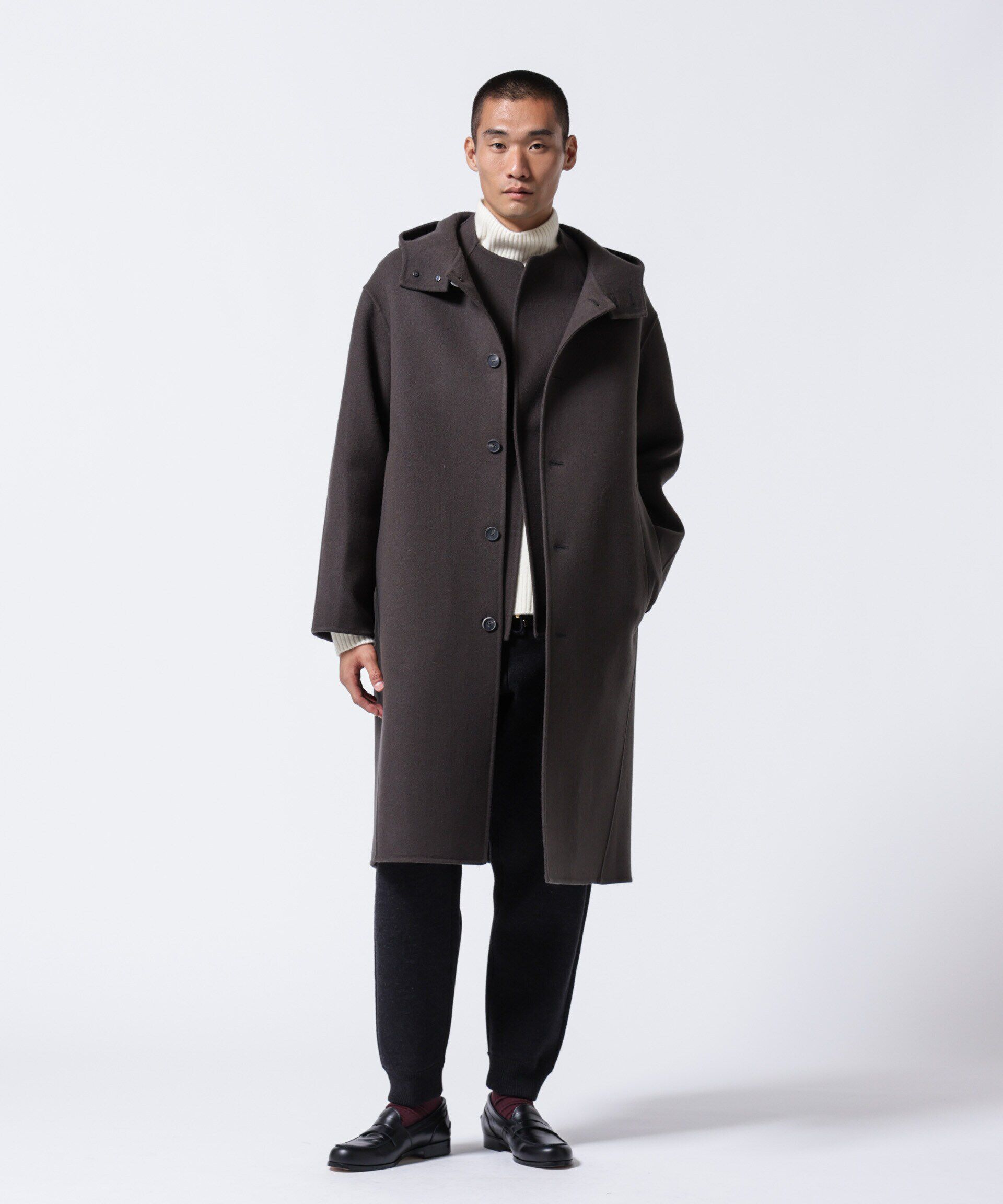 nano･universe「｢ASSEMBLANC｣ダブルフェイスリバーフードコート」|その他|チャコール3