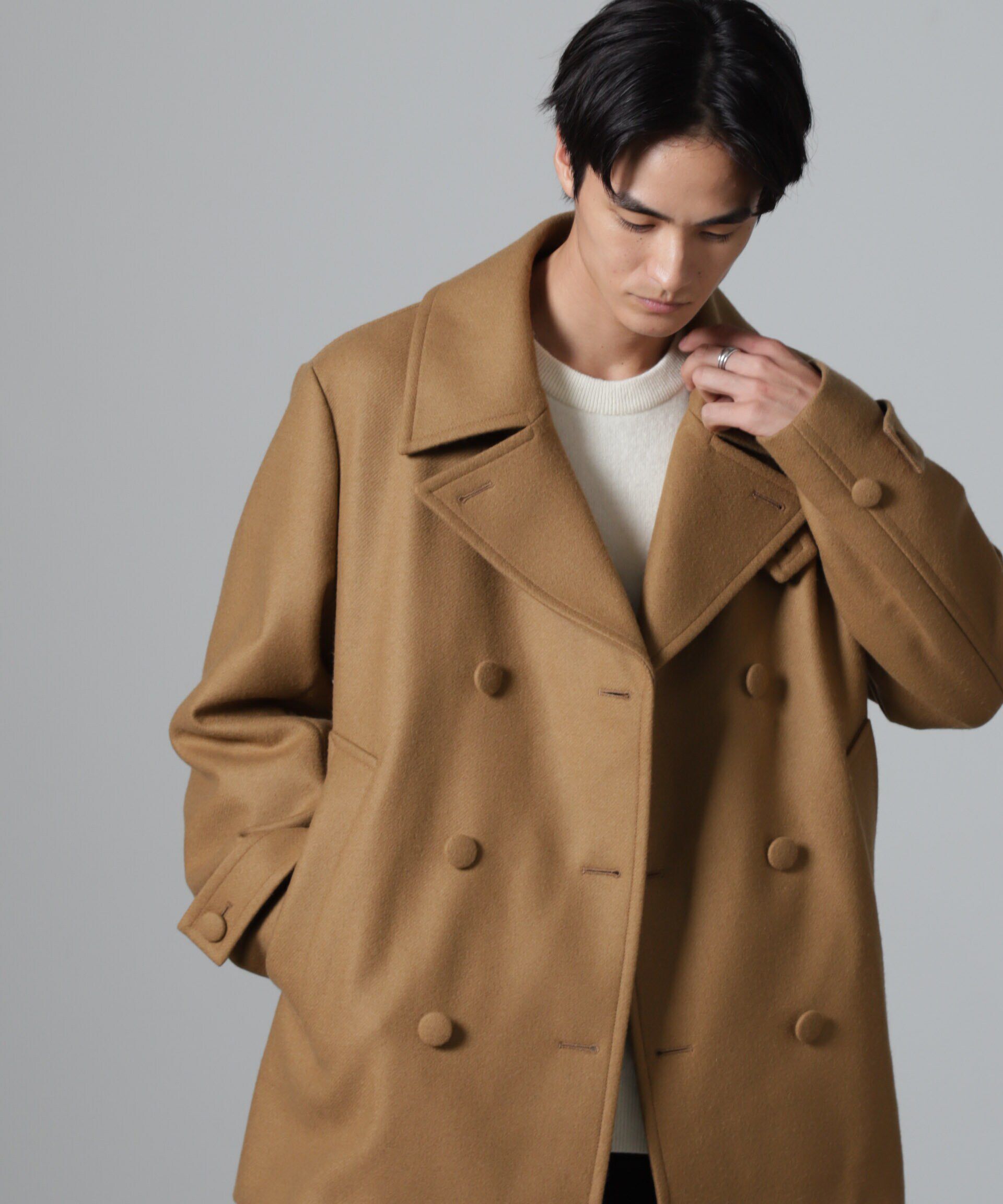 nano･universe「ハードプレスメルトンボルドフィットメルトンピーコート」|その他|