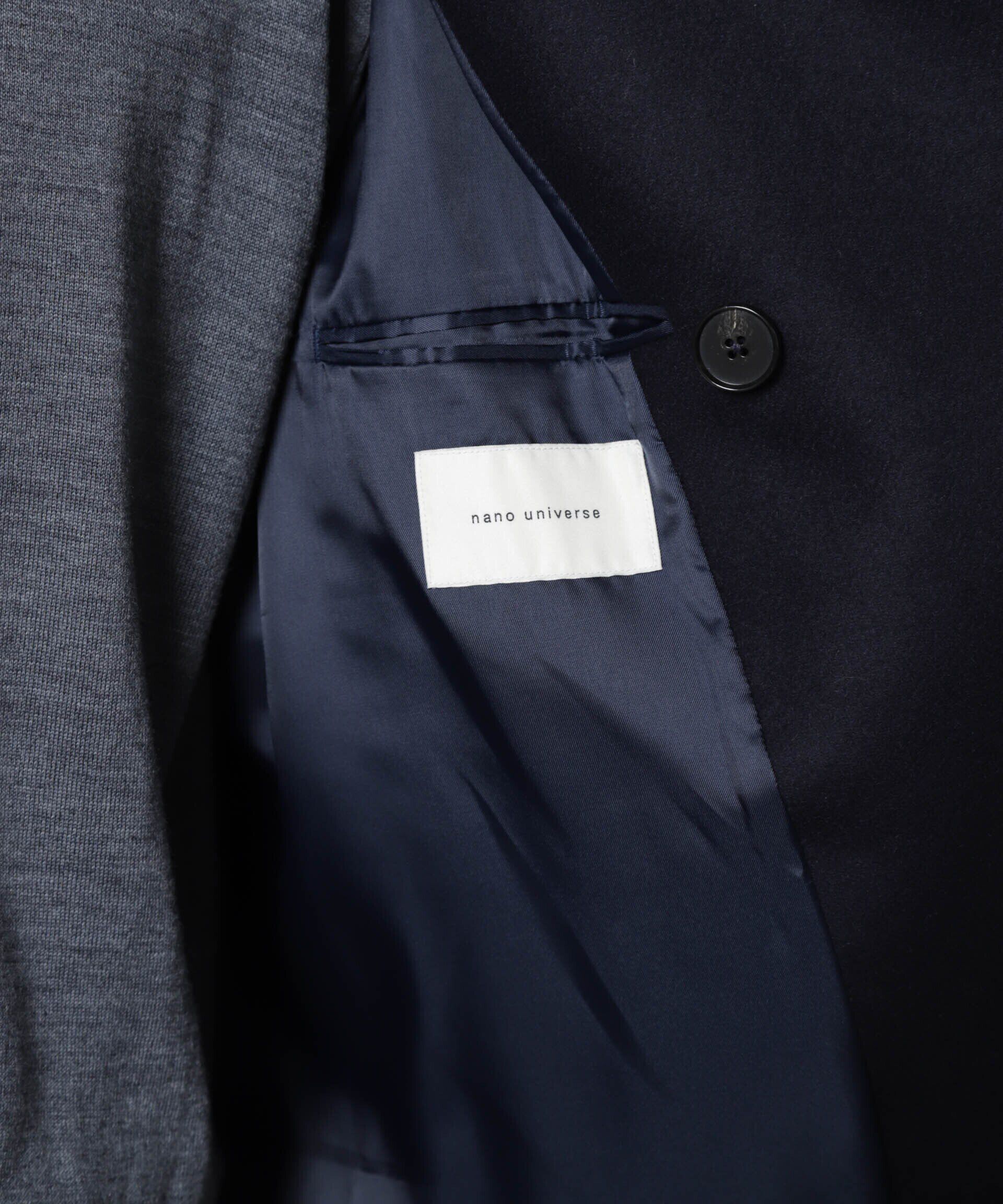 nano･universe「ハードプレスメルトンボルドフィットメルトンピーコート」|その他|