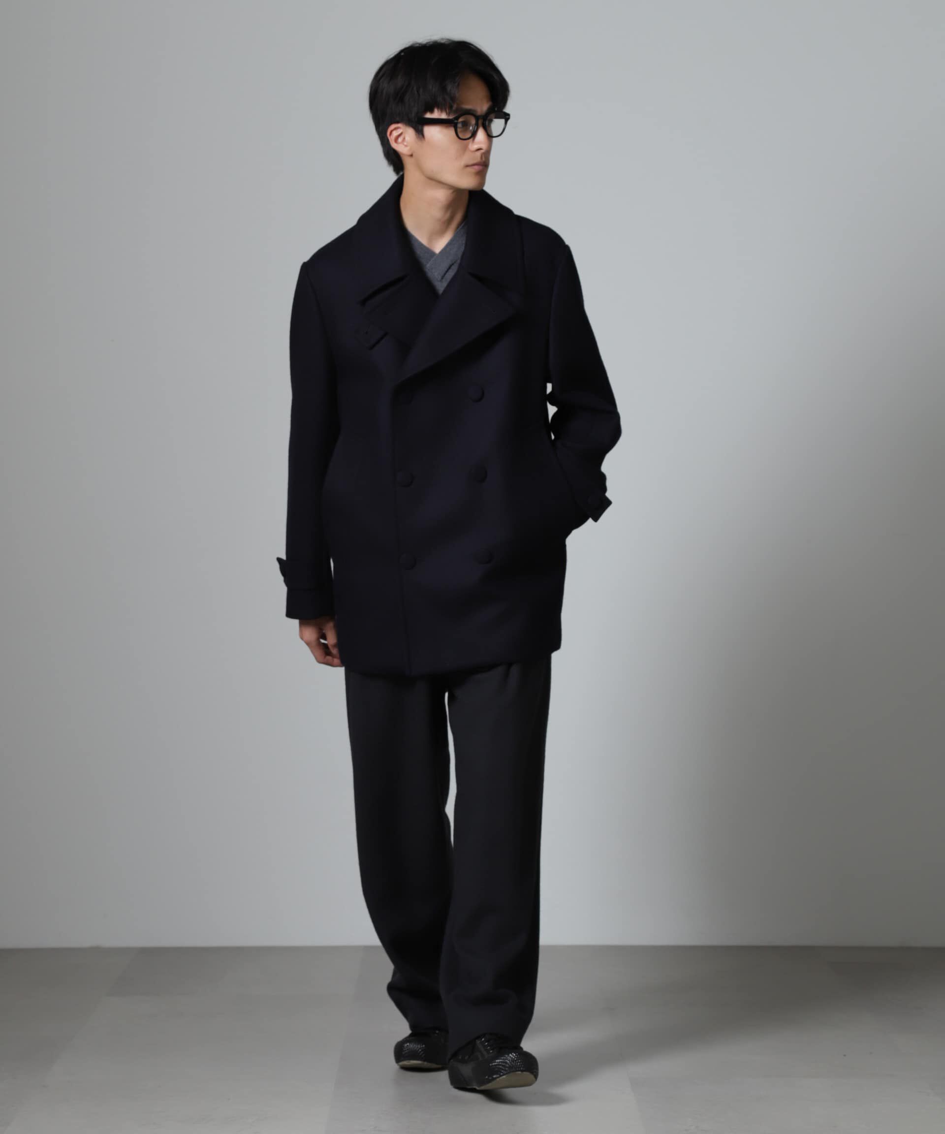 nano･universe「ハードプレスメルトンボルドフィットメルトンピーコート」|その他|
