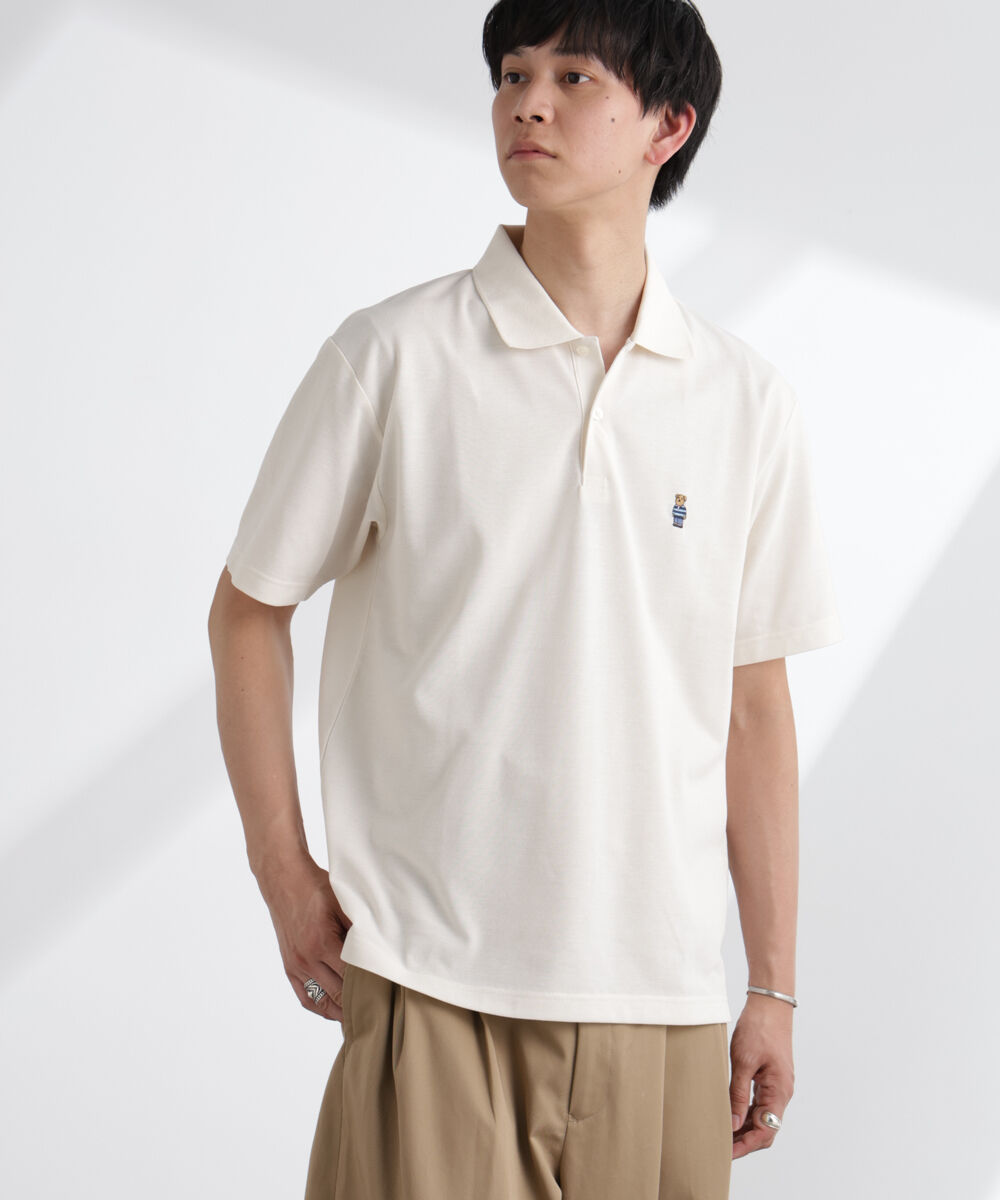 nano･universe「ナノベア鹿の子ポロシャツ 半袖」|Tシャツ・カットソー|パターン1