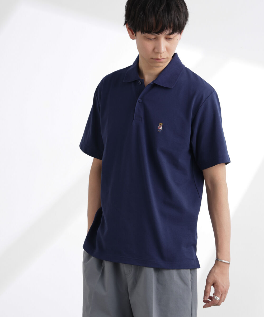 nano･universe「ナノベア鹿の子ポロシャツ 半袖」|Tシャツ・カットソー|