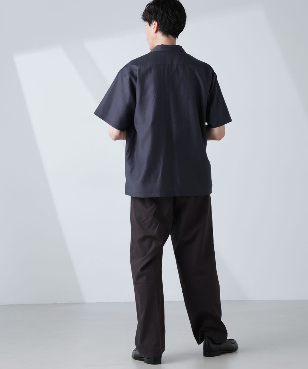 nano･universe「オープンカラーキューバシャツ」|シャツ・ブラウス|