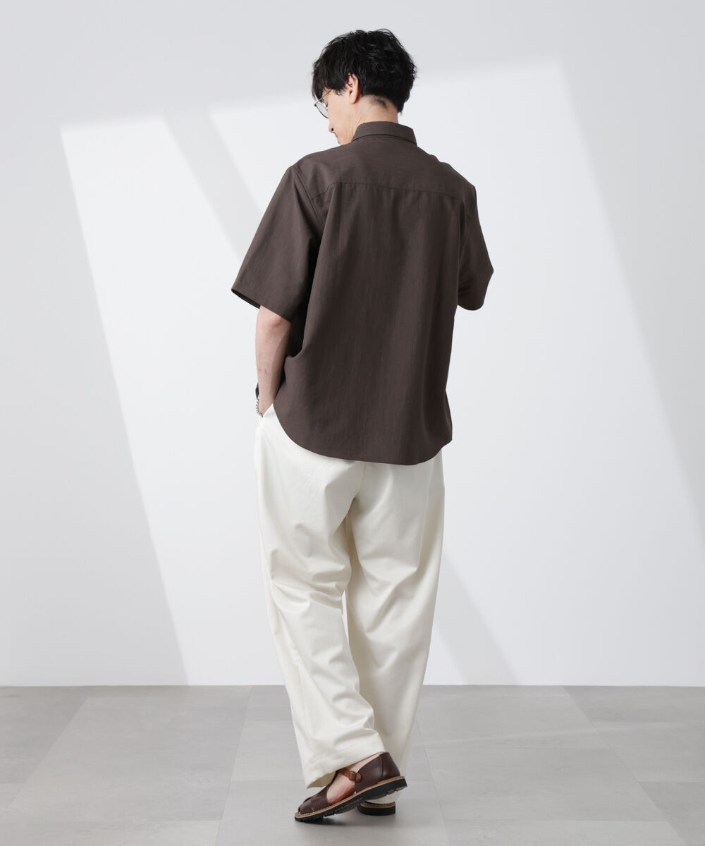 nano･universe「セオアルファシャツ 半袖（セットアップ可）」|シャツ・ブラウス|