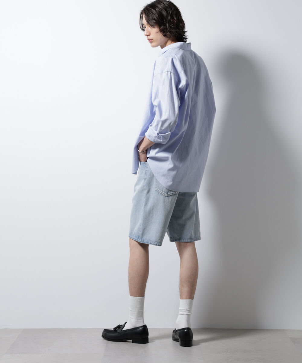 nano･universe「ケミカルウォッシュ バギーズショーツ」|チノ|