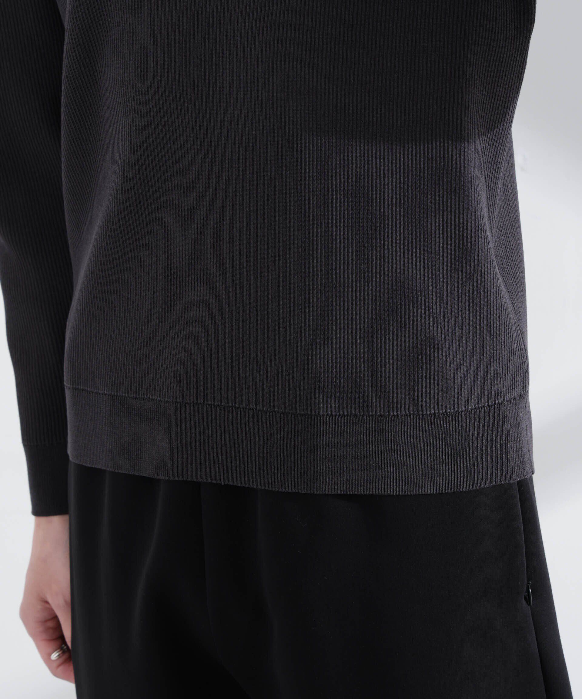  「CICAドライタッチ リブクルーネックニット」|ニット・セーター|