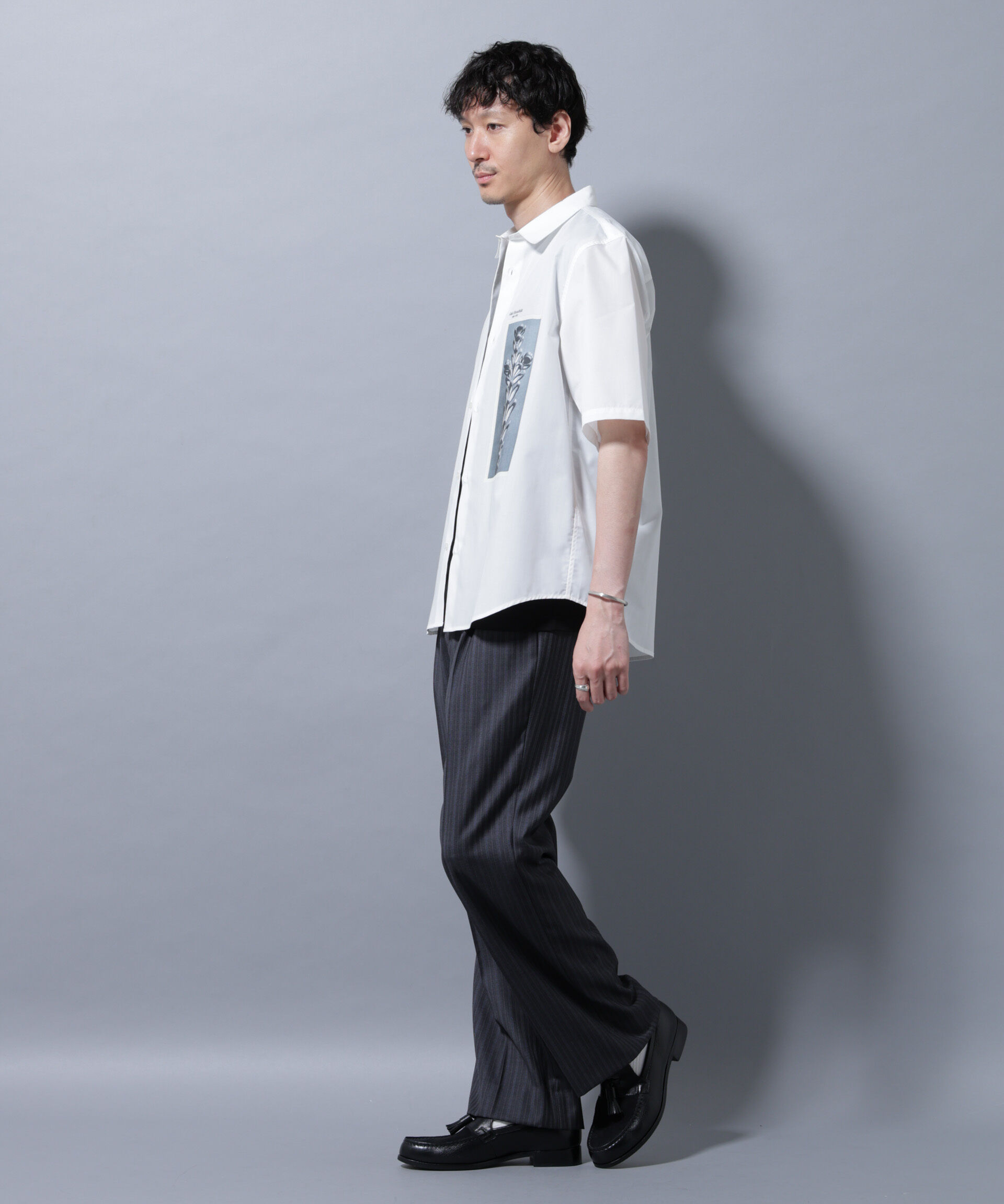 nano･universe「「着るアート」karl blossfeldt 半袖シャツ3」|シャツ・ブラウス|